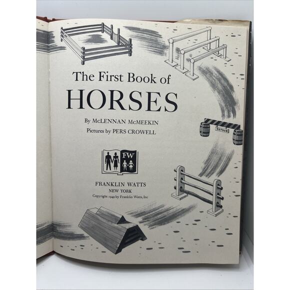 The First Book of Horses - McLennan McMeekin Hardcover DJ 1949 - Picture 6 of 6